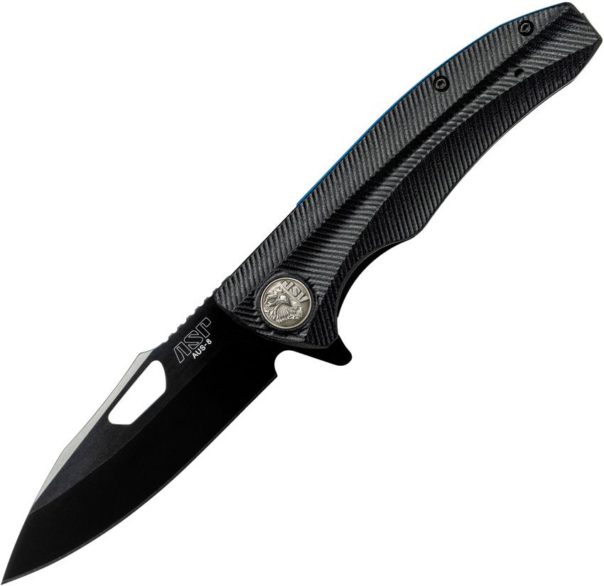ASP Police Duty Linerlock A/O Black 3.5" Folding Knife
