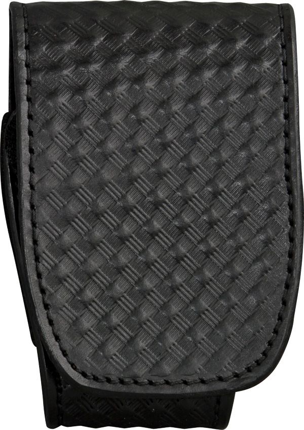 ASP Duty Cuff Case Black Leather Basketweave