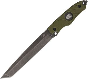 ATA14.jpg Hoffner Knives Beast Olive G-10 Full Tang Fixed