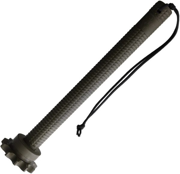 American Tomahawk Trench Baton OD Green Carbon Steel Head