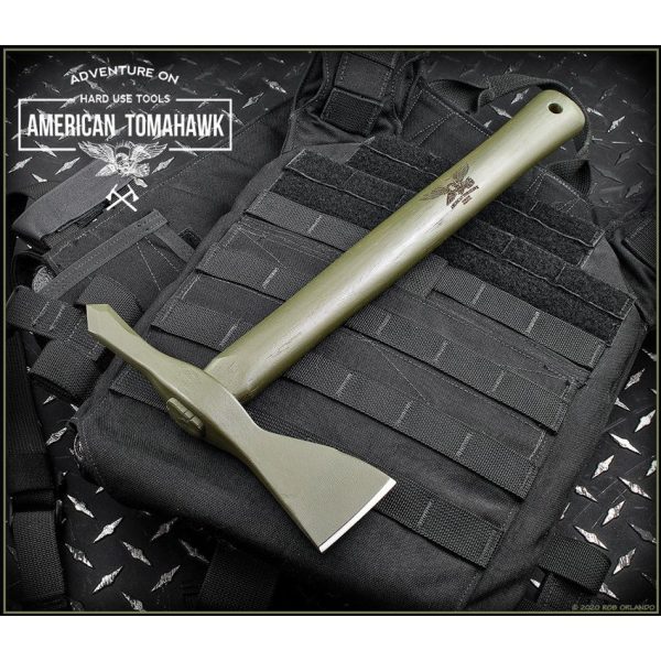 ATC810690_add_04.jpg American Tomahawk Model 1 Hickory OD Green 1060HC Steel Axe