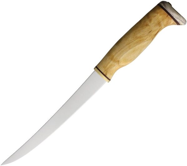 Arctic Legend Fillet Knife Curly Birch - Stainless Steel