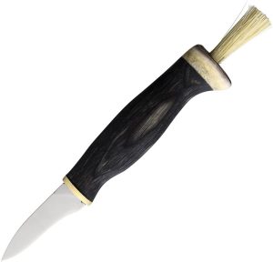 ATL160.jpg Arctic Legend Mushroom Knife Black Birch - Brush End