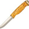 Arctic Legend Hobby Fixed Blade Curly Birch - Stainless