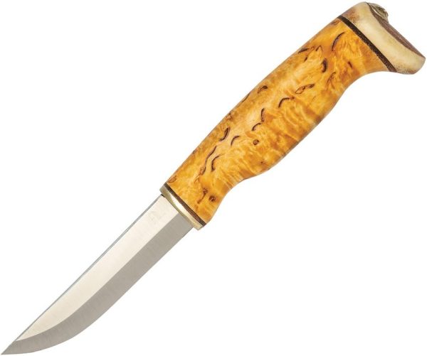 Arctic Legend Hobby Fixed Blade Curly Birch - Stainless