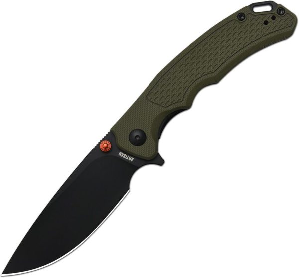 Artisan Tradition V2 Green G10 Folding Knife AR-RPM9 Blade