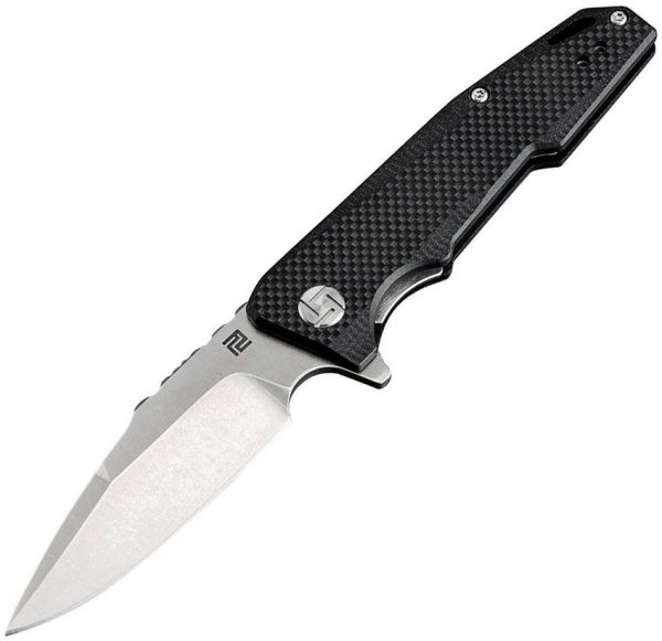 Artisan Predator Linerlock Black D2 Folding Knife 3" Blade