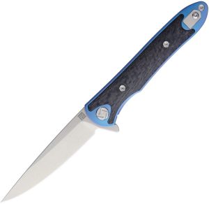 Artisan Small Shark Framelock Blue S35VN Folding Knife