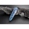 Artisan Hoverwing Framelock S35VN Blue Titanium Folding Knife