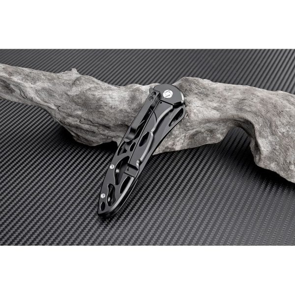 Artisan Hoverwing Framelock D2 Black Folding Knife 3.75"