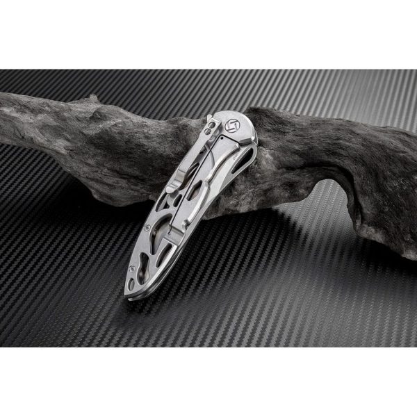 Artisan Hoverwing Framelock D2 Folding Knife 3.75" Stonewash