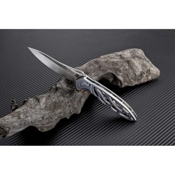 Artisan Hoverwing Framelock D2 Folding Knife 3.75" Stonewash