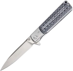 Artisan Classic Linerlock Folding Knife D2 Black White G10