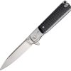 Artisan Classic Linerlock Black Folding Knife D2 Steel 3.75"