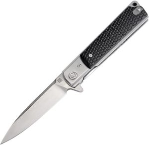 Artisan Classic Linerlock Black Folding Knife D2 Steel 3.75"