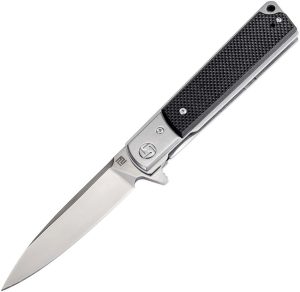 Artisan Classic Linerlock Black Folding Knife D2 Steel G10