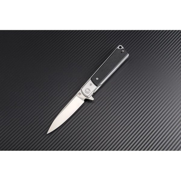 Artisan Classic Linerlock Black Folding Knife D2 Steel G10