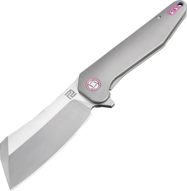 Artisan Osprey Framelock Gray M390 Folding Knife 3.75"