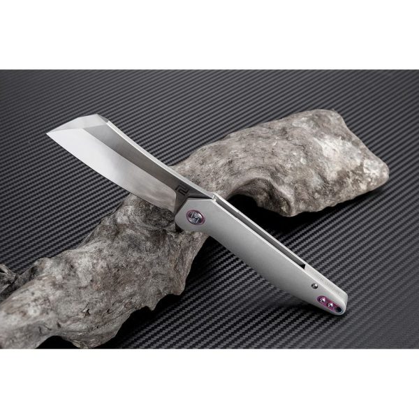 Artisan Osprey Framelock Gray M390 Folding Knife 3.75"