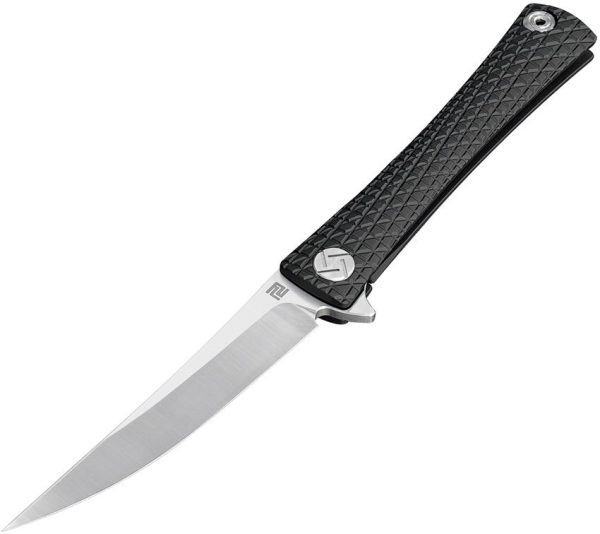 Artisan Waistline Linerlock M390 Black Titanium