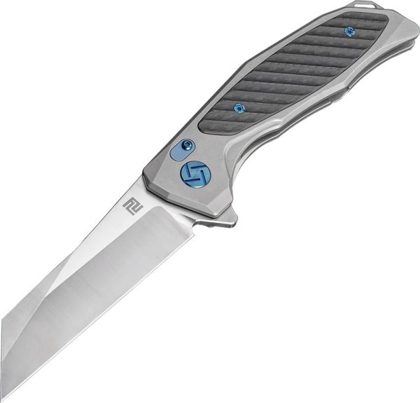 Artisan Megahawk Framelock Gray S35VN Folding Knife