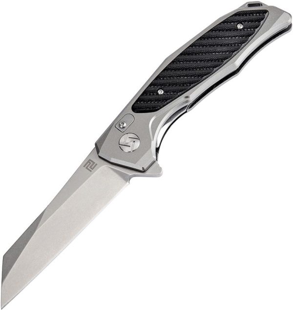 Artisan Megahawk Linerlock Gray D2 Folding Knife 3.75"