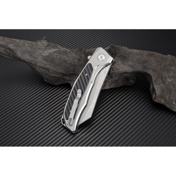 Artisan Megahawk Linerlock Gray D2 Folding Knife 3.75"