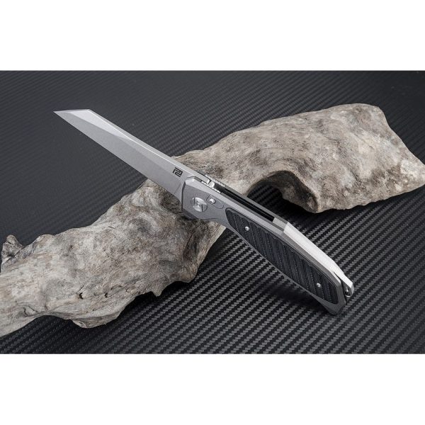 Artisan Megahawk Linerlock Gray D2 Folding Knife 3.75"
