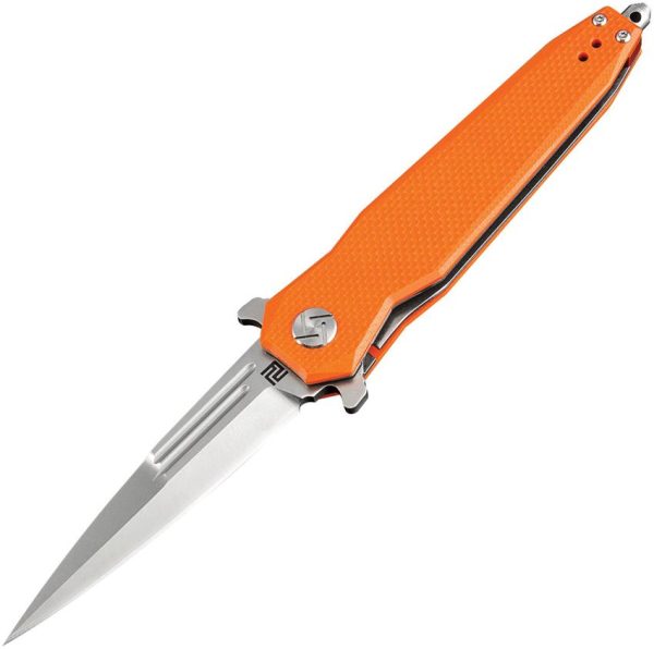 Artisan Hornet Linerlock Orange D2 Folding Knife 3.75"