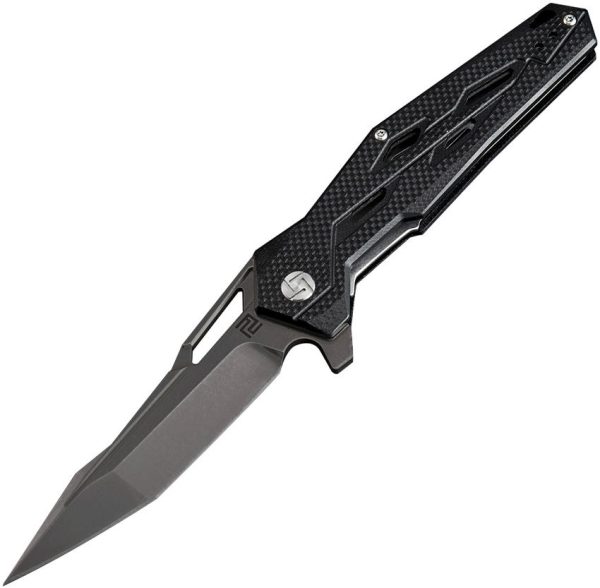 Artisan Bombardier Linerlock Black D2 Folding Knife 3.75"