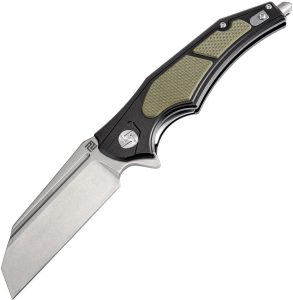 Artisan Apache Nomad Linerlock Green D2 Folding Knife