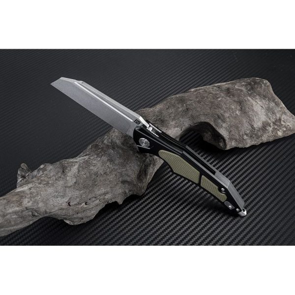 Artisan Apache Nomad Linerlock Green D2 Folding Knife