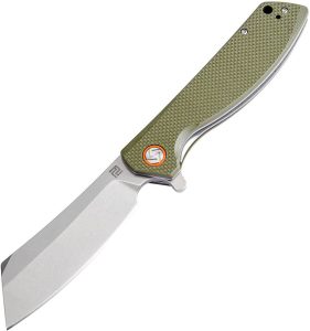 Artisan Tomahawk Linerlock Green D2 Folding Knife 3.75"