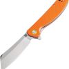 Artisan Tomahawk Linerlock Orange D2 Folding Knife 3.75"
