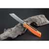 Artisan Tomahawk Linerlock Orange D2 Folding Knife 3.75"