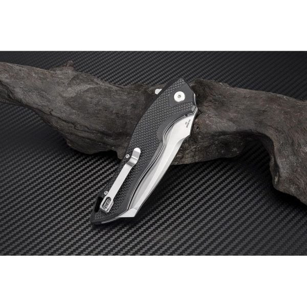 Artisan Eagle Linerlock Black D2 Folding Knife 3.63" Blade
