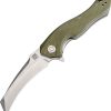 Artisan Eagle Linerlock Green D2 Folding Knife 3.63" Blade