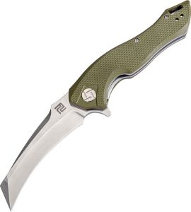 Artisan Eagle Linerlock Green D2 Folding Knife 3.63" Blade