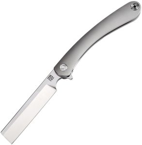 Artisan Orthodox Framelock M390 Gray Titanium Folding Knife