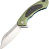 Artisan Immortal Framelock Blue S35VN Folding Knife Titanium