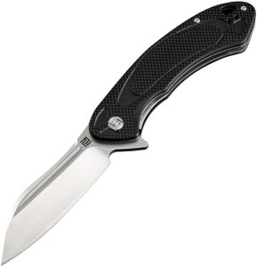 Artisan Eterno Linerlock Black D2 Folding Knife 3.5" Blade