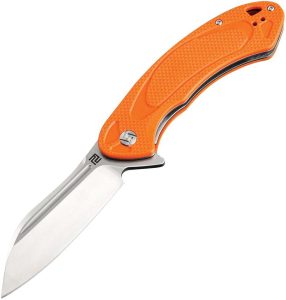 Artisan Eterno Linerlock Orange D2 Folding Knife 3.5" Blade