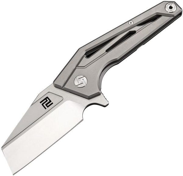 Artisan Ravine Framelock M390 Gray Titanium Folding Knife