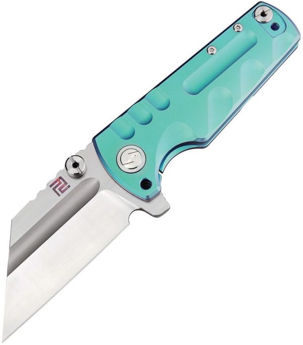 Artisan Proponent Framelock S35VN Green Titanium Folding Knife