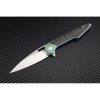 Artisan Archaeo Framelock Blue M390 Folding Knife Titanium