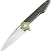 Artisan Archaeo Framelock Blue M390 Folding Knife Titanium