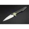 Artisan Archaeo Framelock Blue M390 Folding Knife Titanium