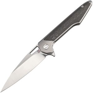 Artisan Archaeo Framelock M390 Gray Titanium Folding Knife