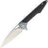 Artisan Small Archaeo Framelock M390 Blue Titanium Folding Knife
