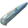 Artisan Small Archaeo Framelock M390 Blue Titanium Folding Knife